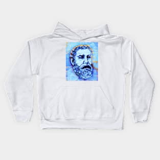 Hero of Alexandria Portrait | Hero of Alexandria Artwork | Hero of Alexandria Painting 14 Kids Hoodie